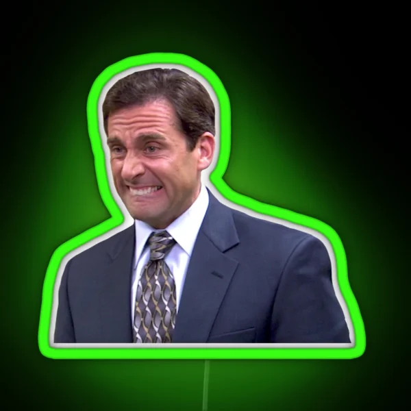 Michael Scott The Office RGB Neon Sign