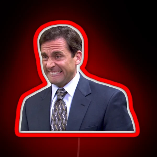 Michael Scott The Office RGB Neon Sign