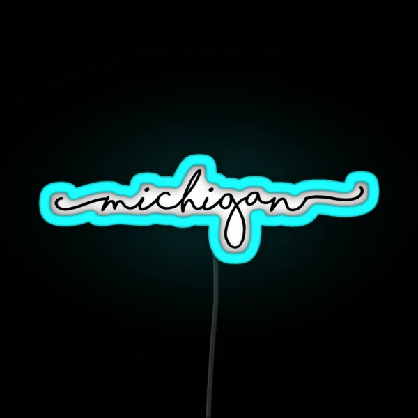 Michigan RGB Neon Sign
