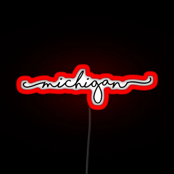 Michigan RGB Neon Sign