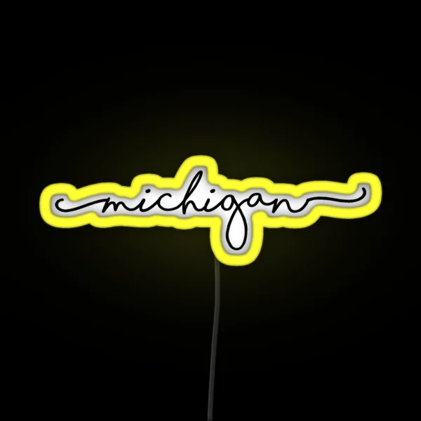 Michigan RGB Neon Sign