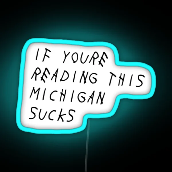 Michigan Sucks Led RGB Neon Sign