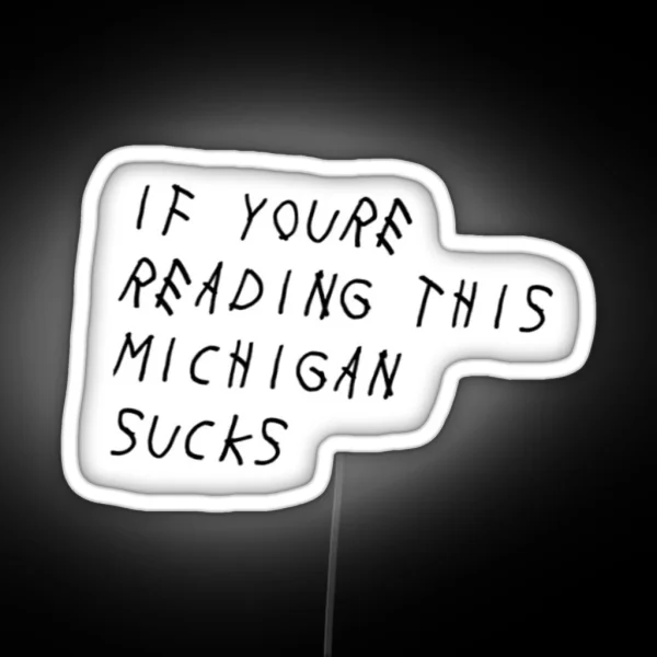 Michigan Sucks Led RGB Neon Sign