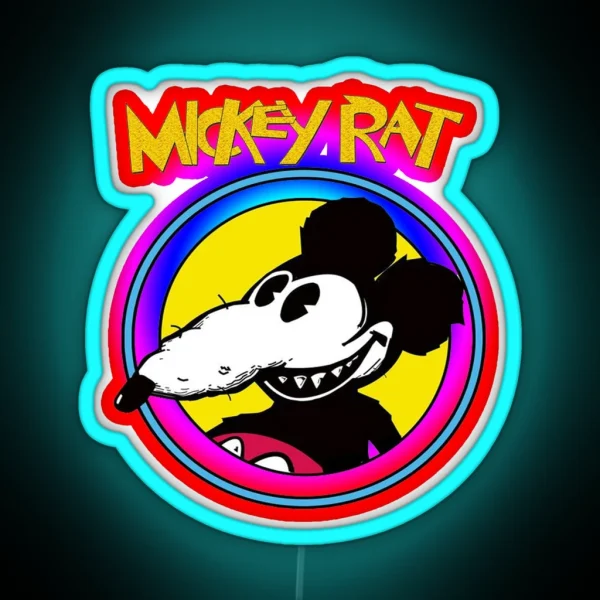 Mickey Rat RGB Neon Sign