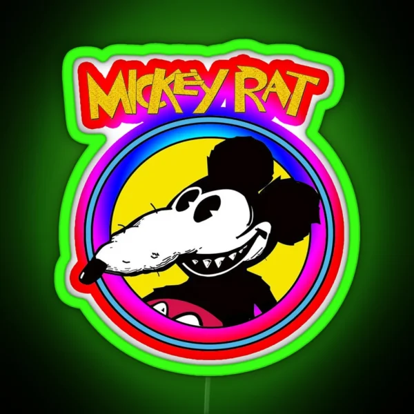 Mickey Rat RGB Neon Sign