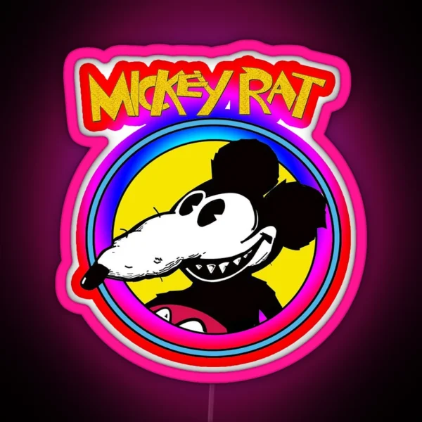 Mickey Rat RGB Neon Sign