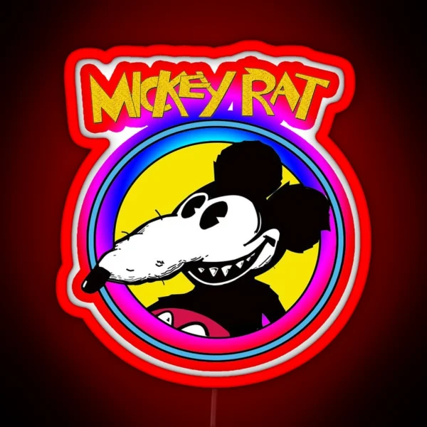 Mickey Rat RGB Neon Sign