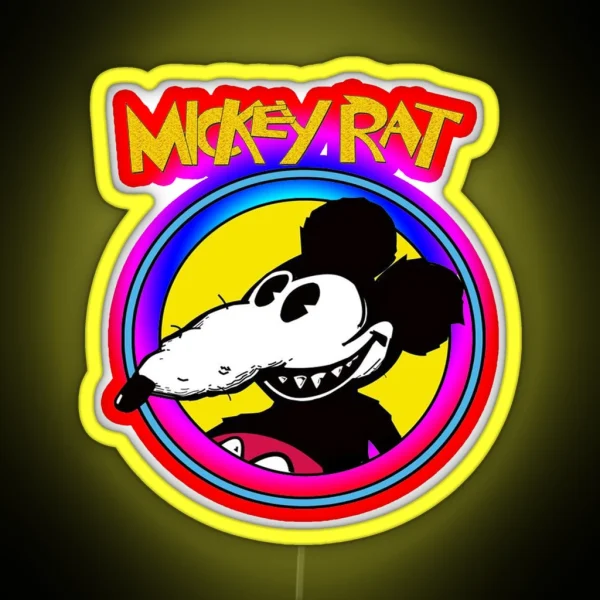 Mickey Rat RGB Neon Sign