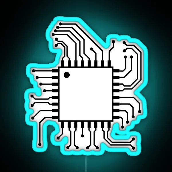 Microcontroller Electrical Engineer RGB Neon Sign
