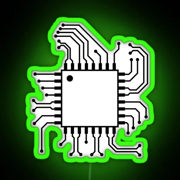 Microcontroller Electrical Engineer RGB Neon Sign