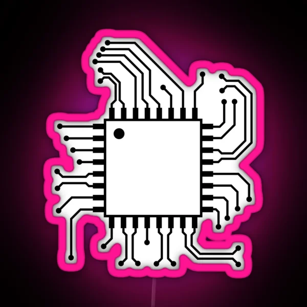 Microcontroller Electrical Engineer RGB Neon Sign