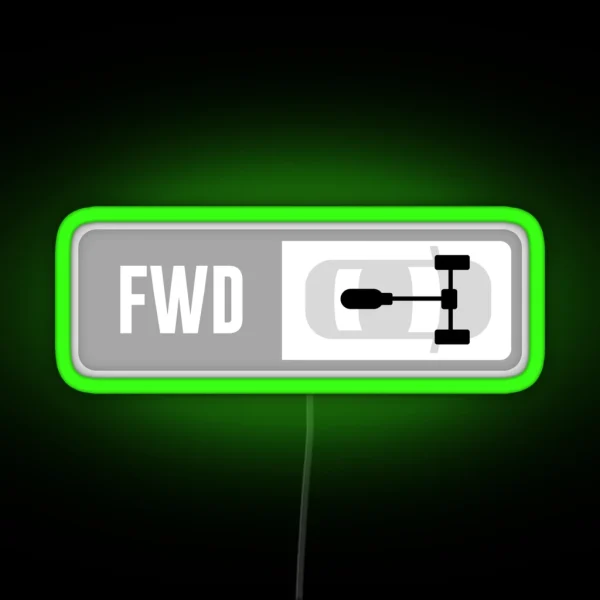 Mid Engine FWD Forza Drive Train RGB Neon Sign