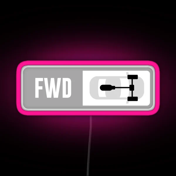Mid Engine FWD Forza Drive Train RGB Neon Sign