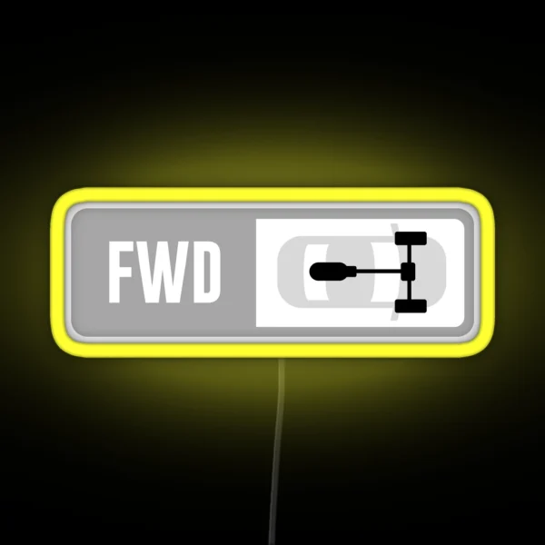 Mid Engine FWD Forza Drive Train RGB Neon Sign
