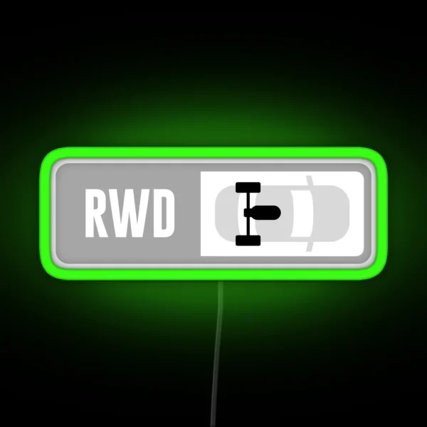 Mid Engine RWD Forza Drive Train RGB Neon Sign