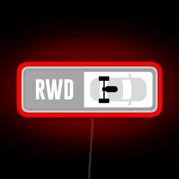 Mid Engine RWD Forza Drive Train RGB Neon Sign