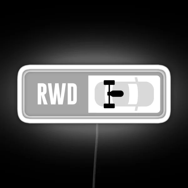 Mid Engine RWD Forza Drive Train RGB Neon Sign
