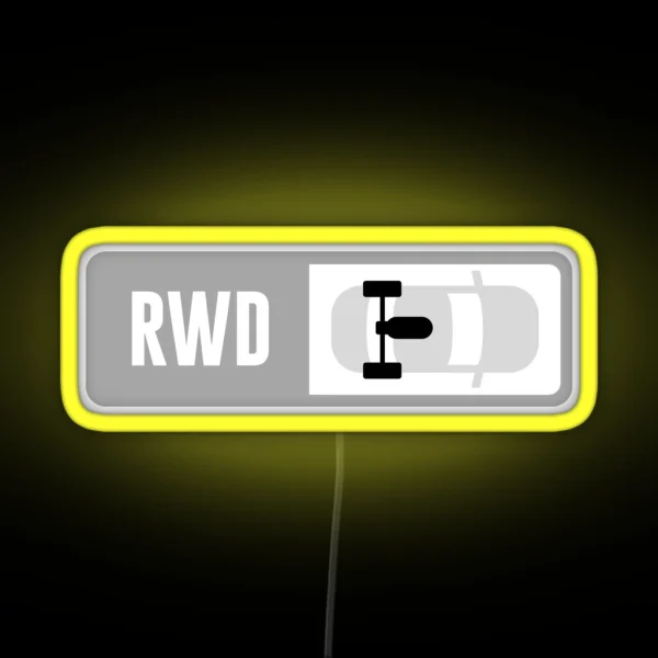 Mid Engine RWD Forza Drive Train RGB Neon Sign