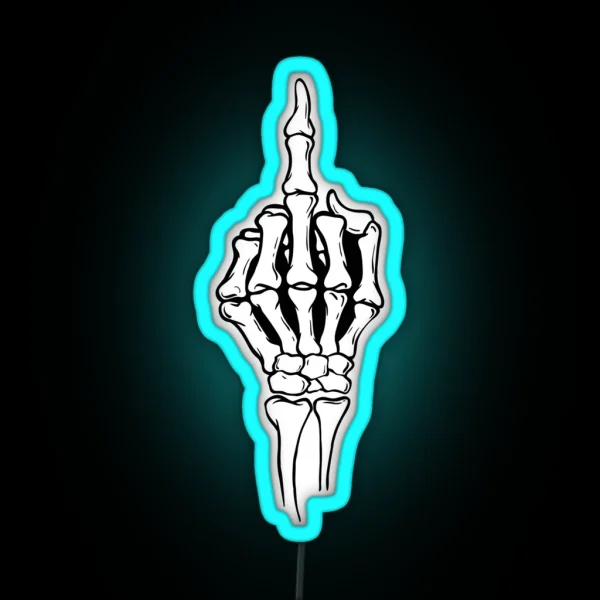 Middle Finger RGB Neon Sign