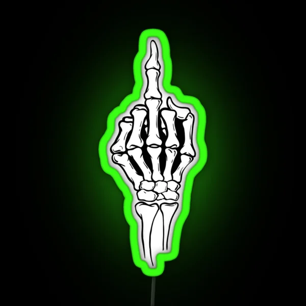 Middle Finger RGB Neon Sign