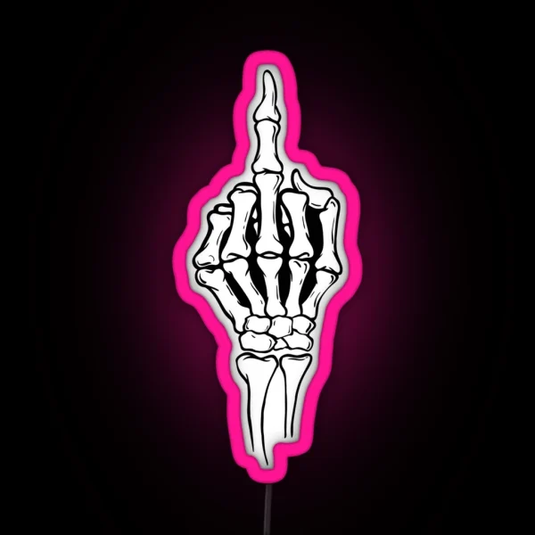 Middle Finger RGB Neon Sign