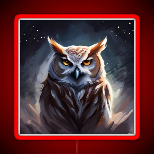 Midnight Owl RGB Neon Sign