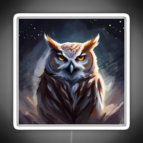 Midnight Owl RGB Neon Sign