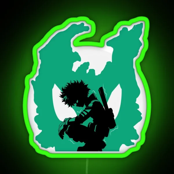 Midoriya One For All RGB Neon Sign