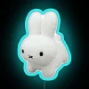 Miffy plush toy RGB neon sign blue
