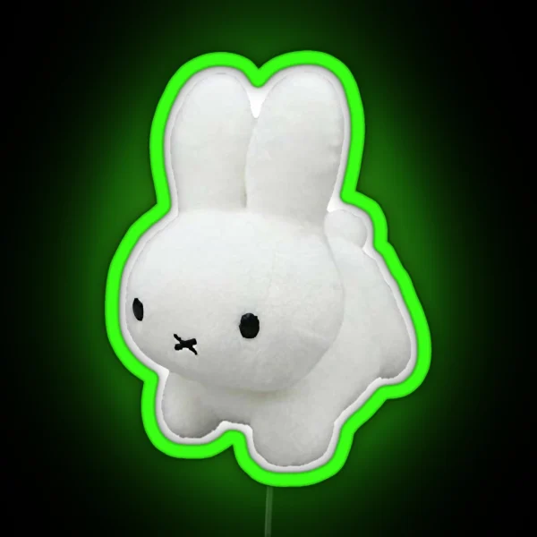 Miffy Plushie RGB Neon Sign