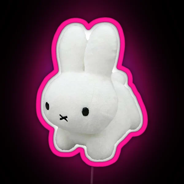 Miffy Plushie RGB Neon Sign