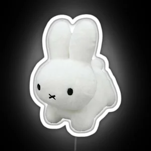 Miffy Plushie RGB Neon Sign