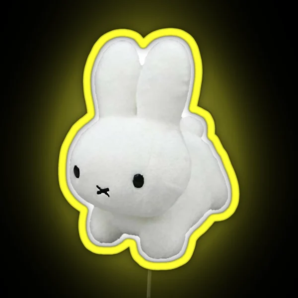 Miffy Plushie RGB Neon Sign