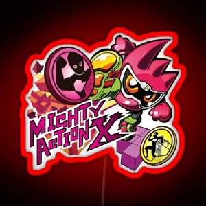 Mighty Action X RGB Neon Sign