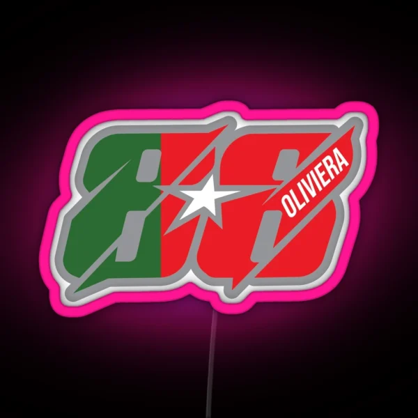 Miguel Oliveira 88 Motorbike Motorcycle RGB Neon Sign