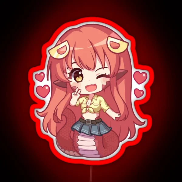 Miia Chibi RGB Neon Sign