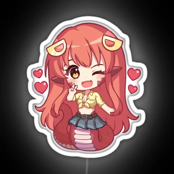 Miia Chibi RGB Neon Sign