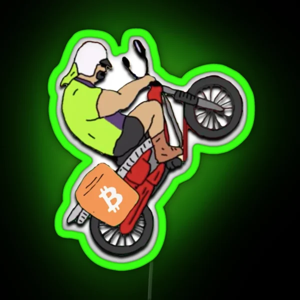 Mike Nolan Wheelie RGB Neon Sign