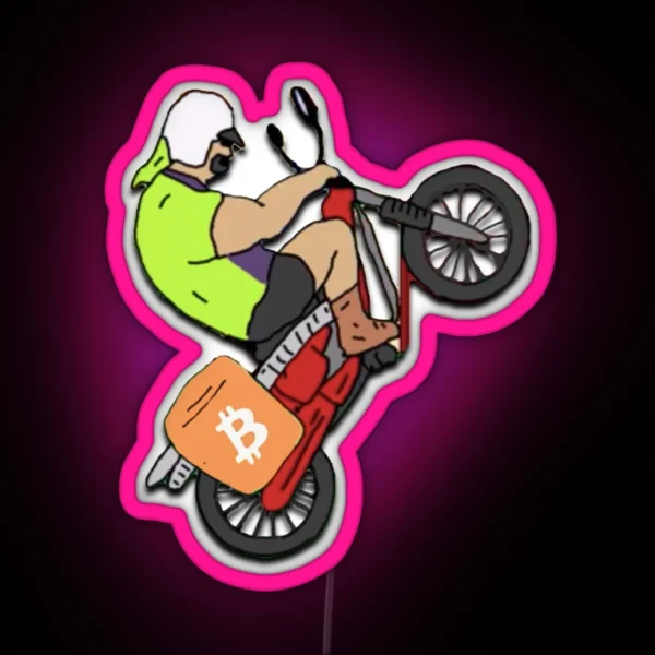 Mike Nolan Wheelie RGB Neon Sign