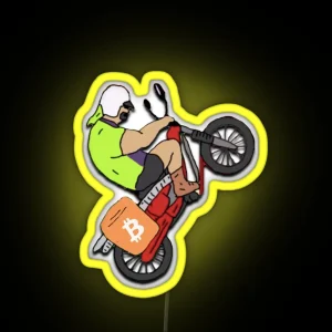 Mike Nolan Wheelie RGB Neon Sign