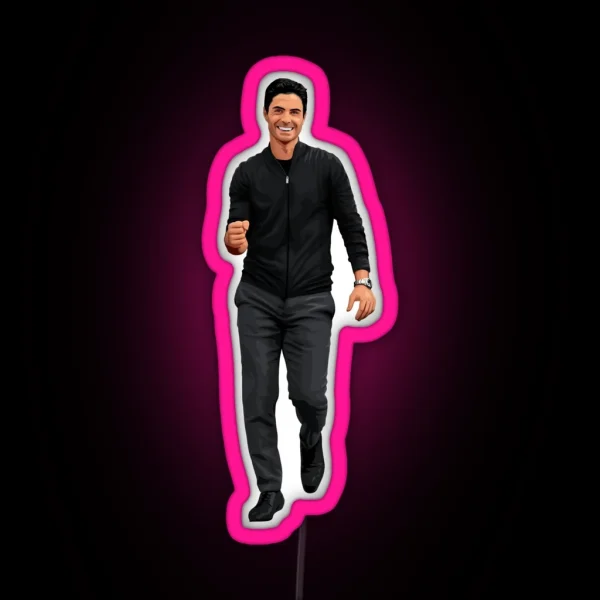 Mikel Arteta Arsenal RGB Neon Sign