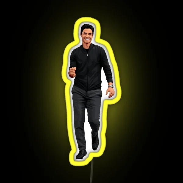 Mikel Arteta Arsenal RGB Neon Sign