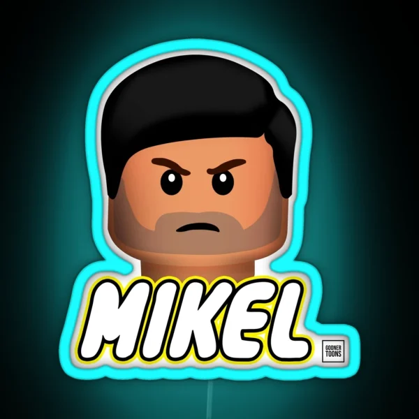Mikel Perfect Hair Arteta RGB Neon Sign