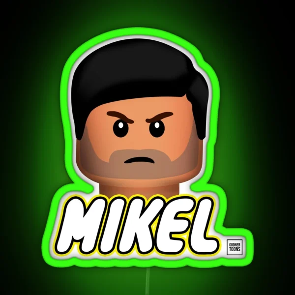 Mikel Perfect Hair Arteta RGB Neon Sign