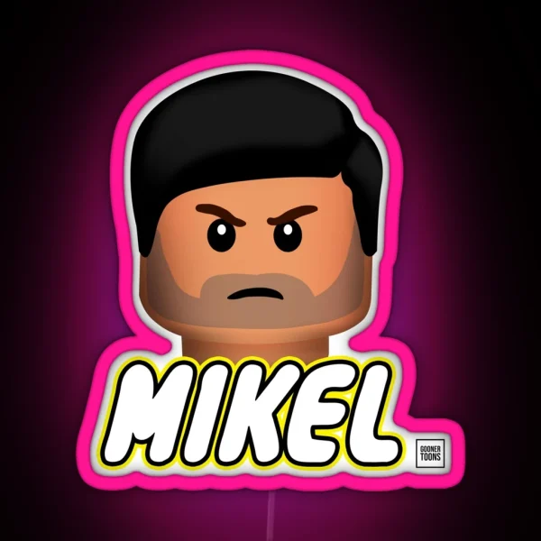 Mikel Perfect Hair Arteta RGB Neon Sign