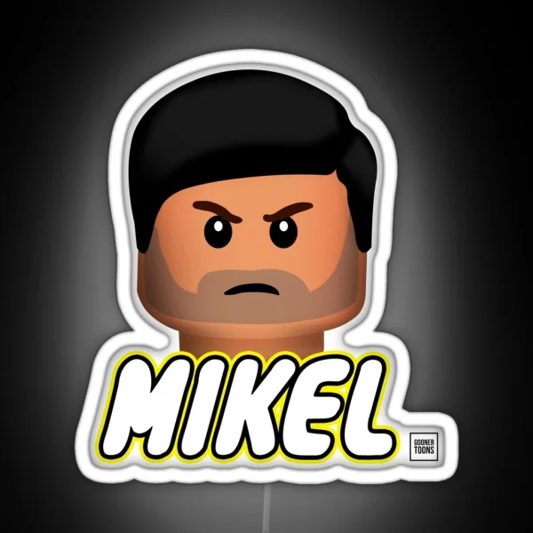 Mikel Perfect Hair Arteta RGB Neon Sign
