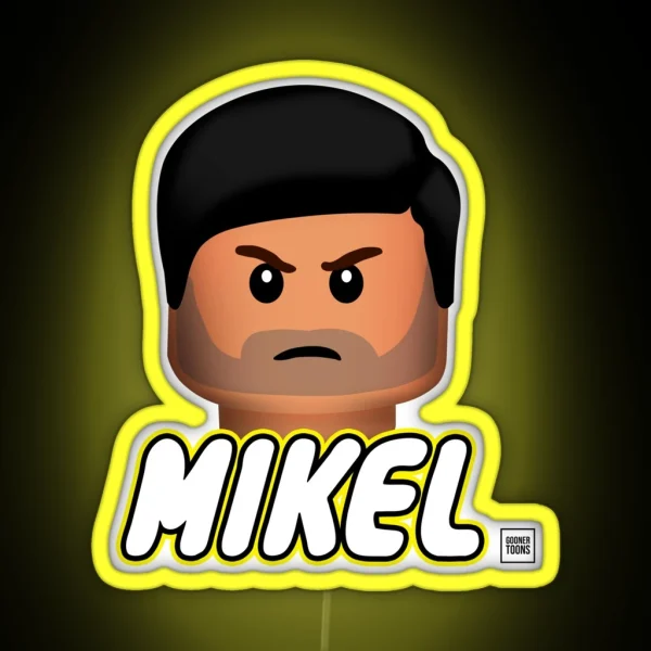 Mikel Perfect Hair Arteta RGB Neon Sign