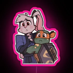 Mikey And Rise Usagi 2 RGB Neon Sign