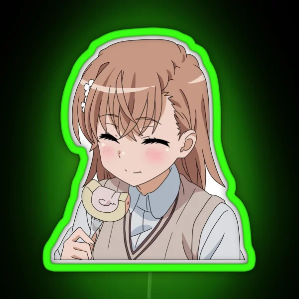 Mikoto Eating RGB Neon Sign