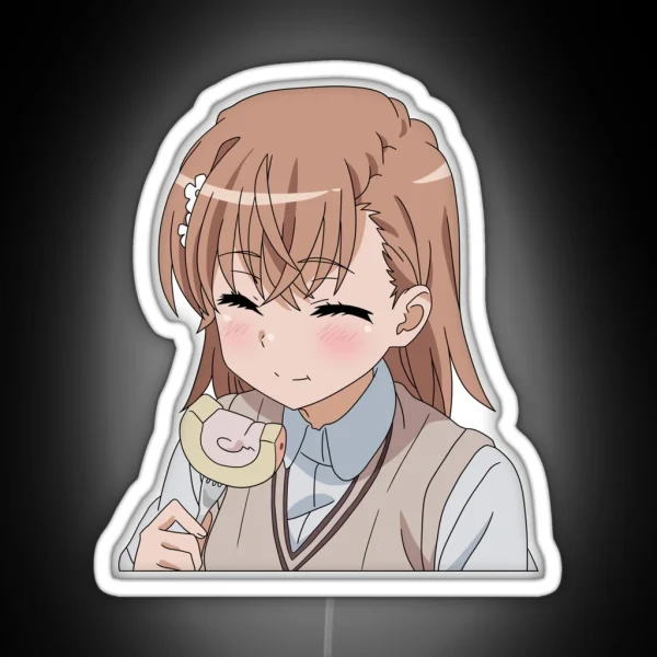 Mikoto Eating RGB Neon Sign